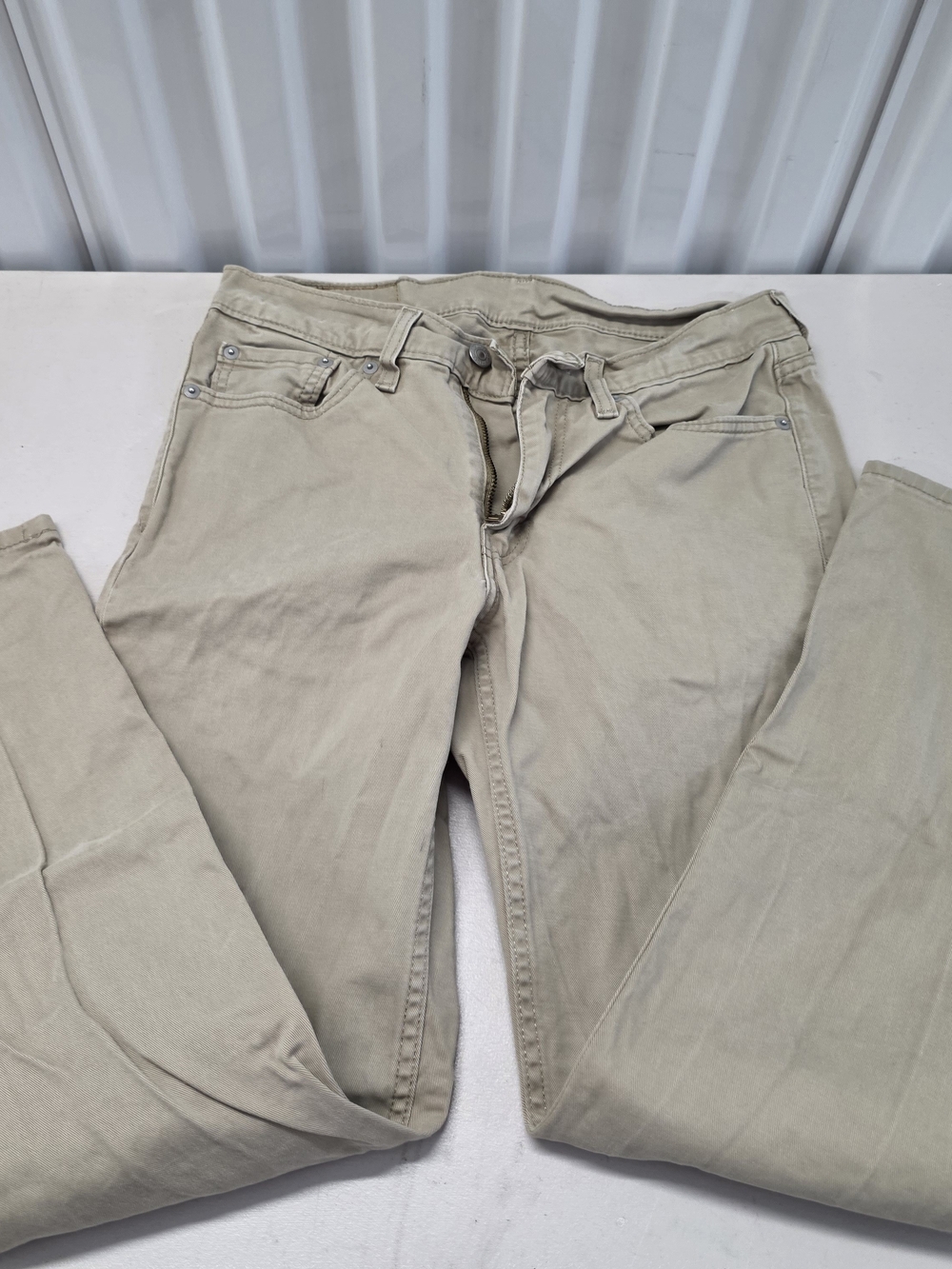 Levi's 514 Beige Denim Pants Men's Size 30x30